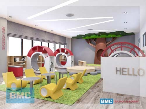 thiết kế nội thất mầm non